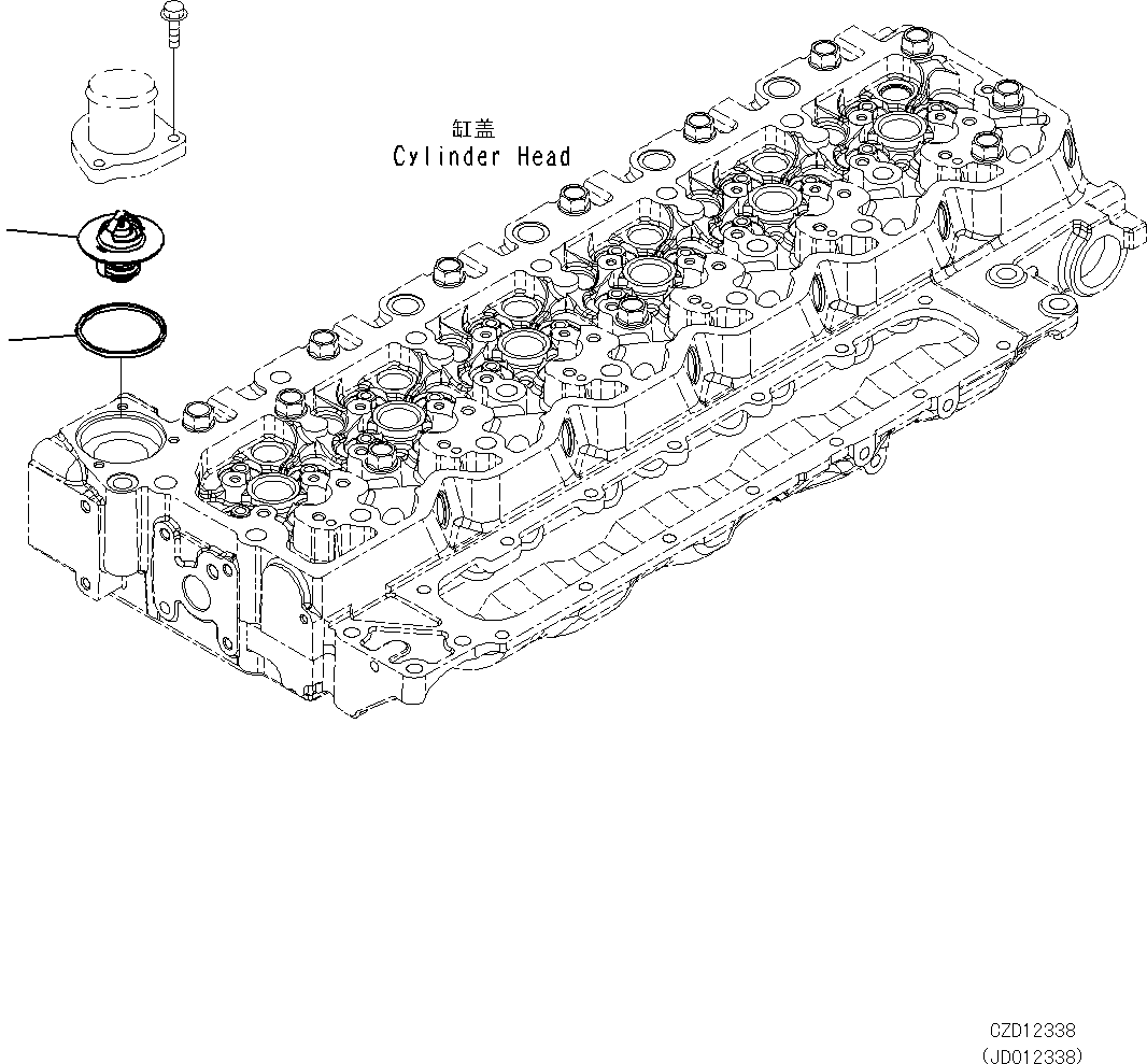 Термостат (6754-61-6221) KOMATSU
