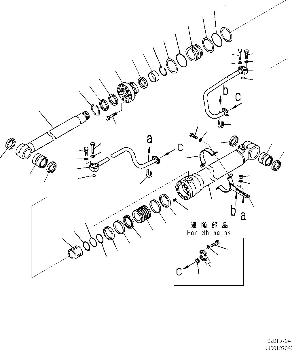 CYLINDER G. 707-01-XH941 KOMATSU