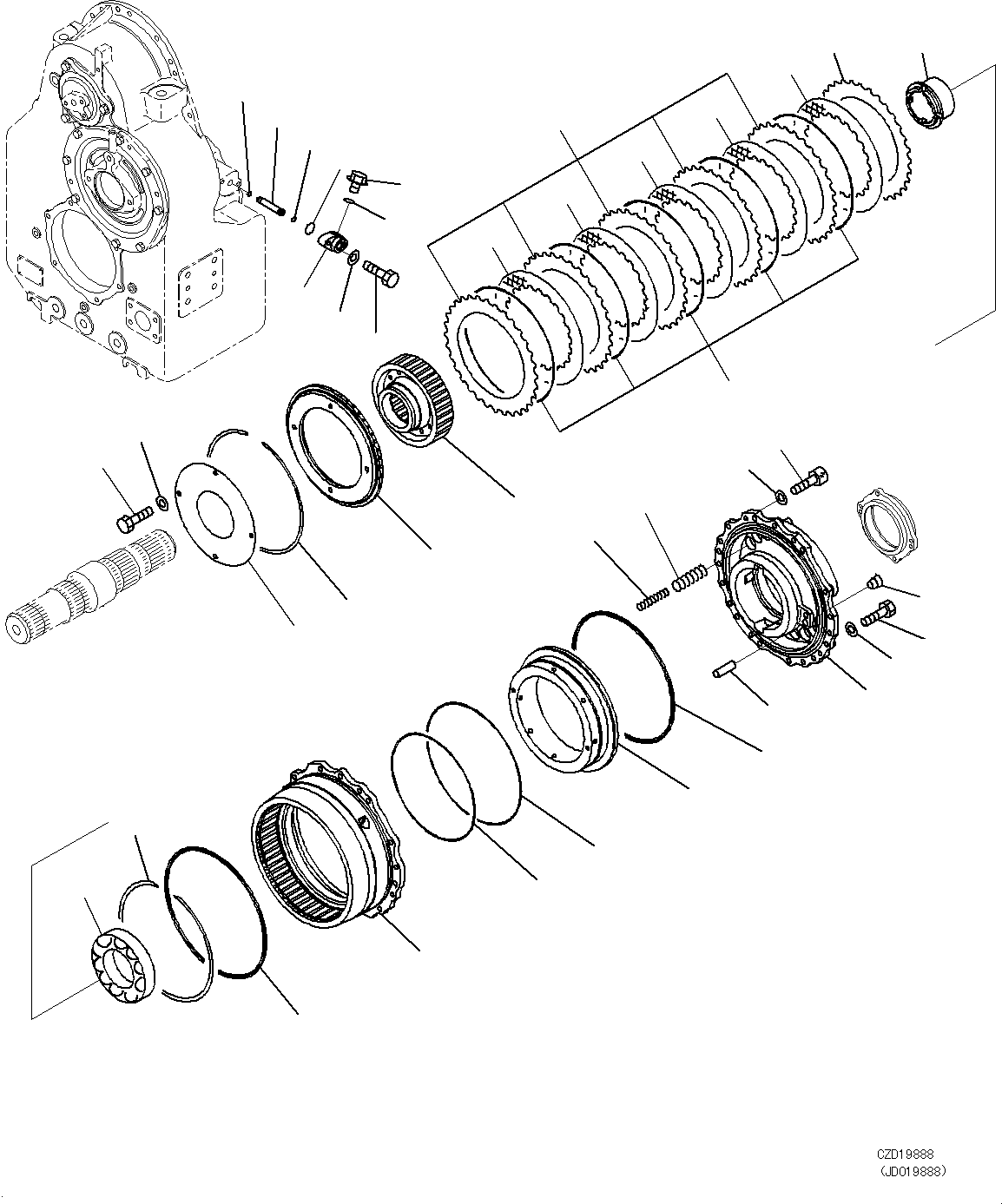 Болт с внутренним шестигранником 01252-A1245 KOMATSU
