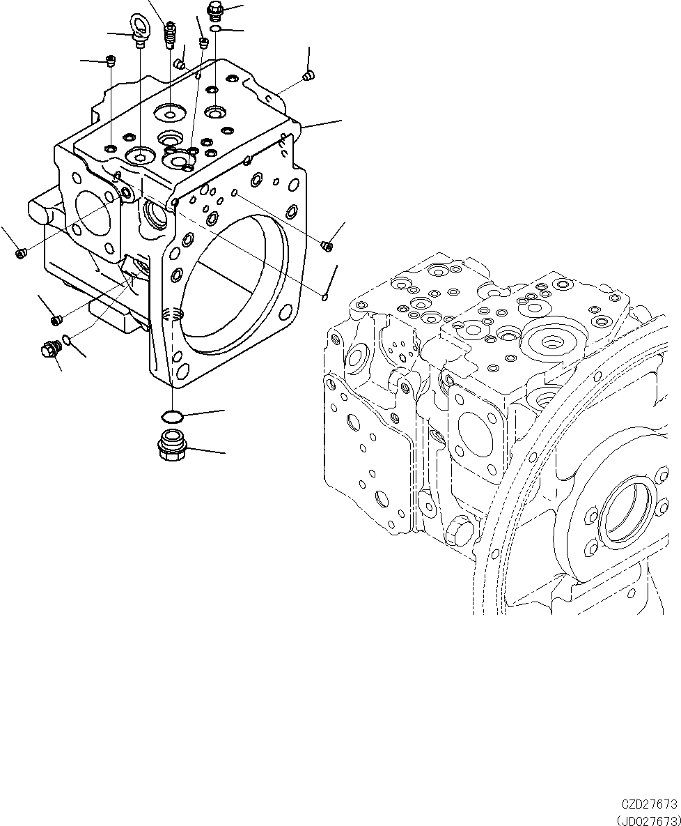 Корпус в сборе (708-2L-07151) KOMATSU