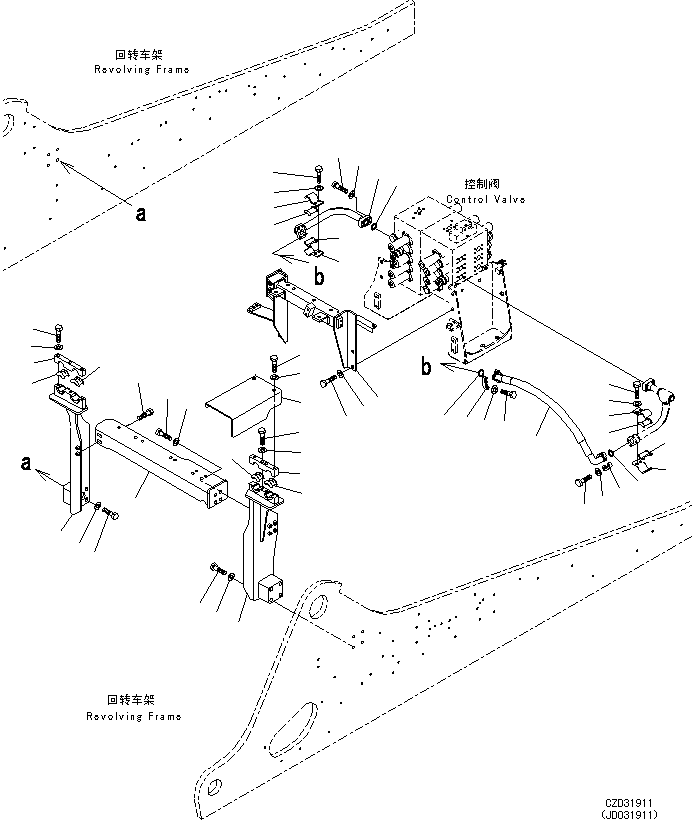Шланг фланцевого типа 07084-01AA8 KOMATSU