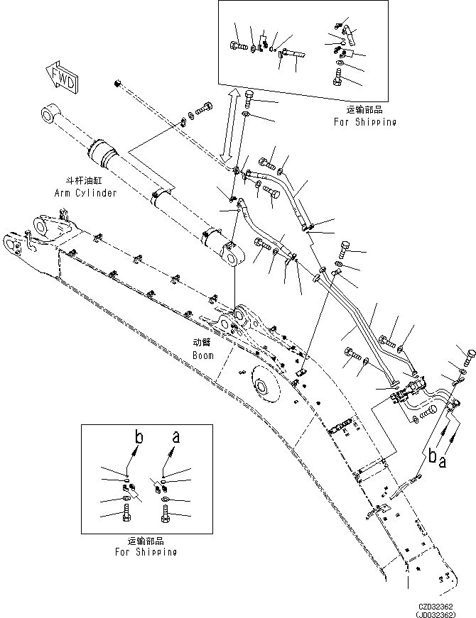 Шланг фланцевого типа 07085-01214 KOMATSU
