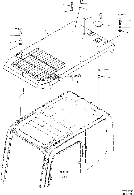 Guard, Top 209-954-4311 KOMATSU