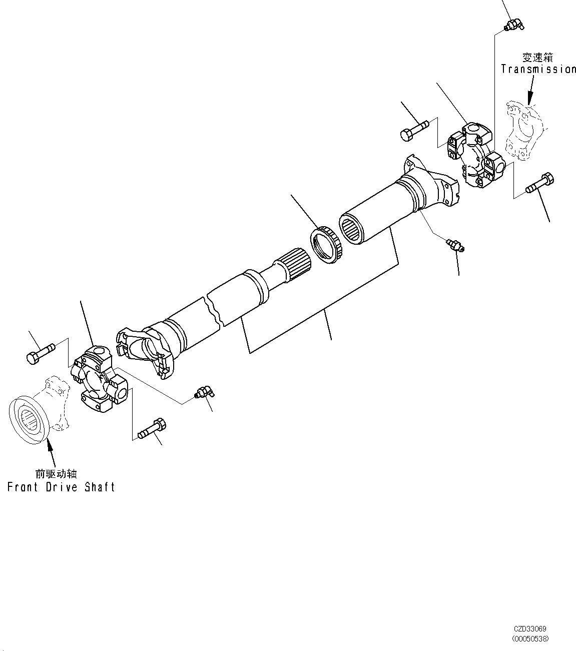 Propeller Shaft Assembly 421-20-32712 KOMATSU