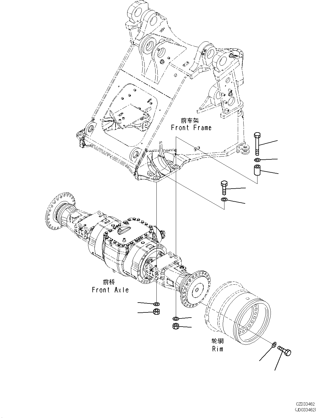 Axle Assembly, Limited Slip Differential 421-22-30083 KOMATSU