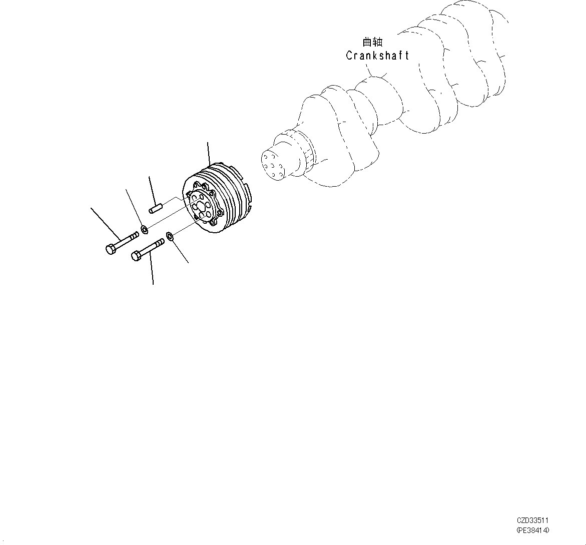 PULLEY, HARDENING 6155-31-1560 KOMATSU
