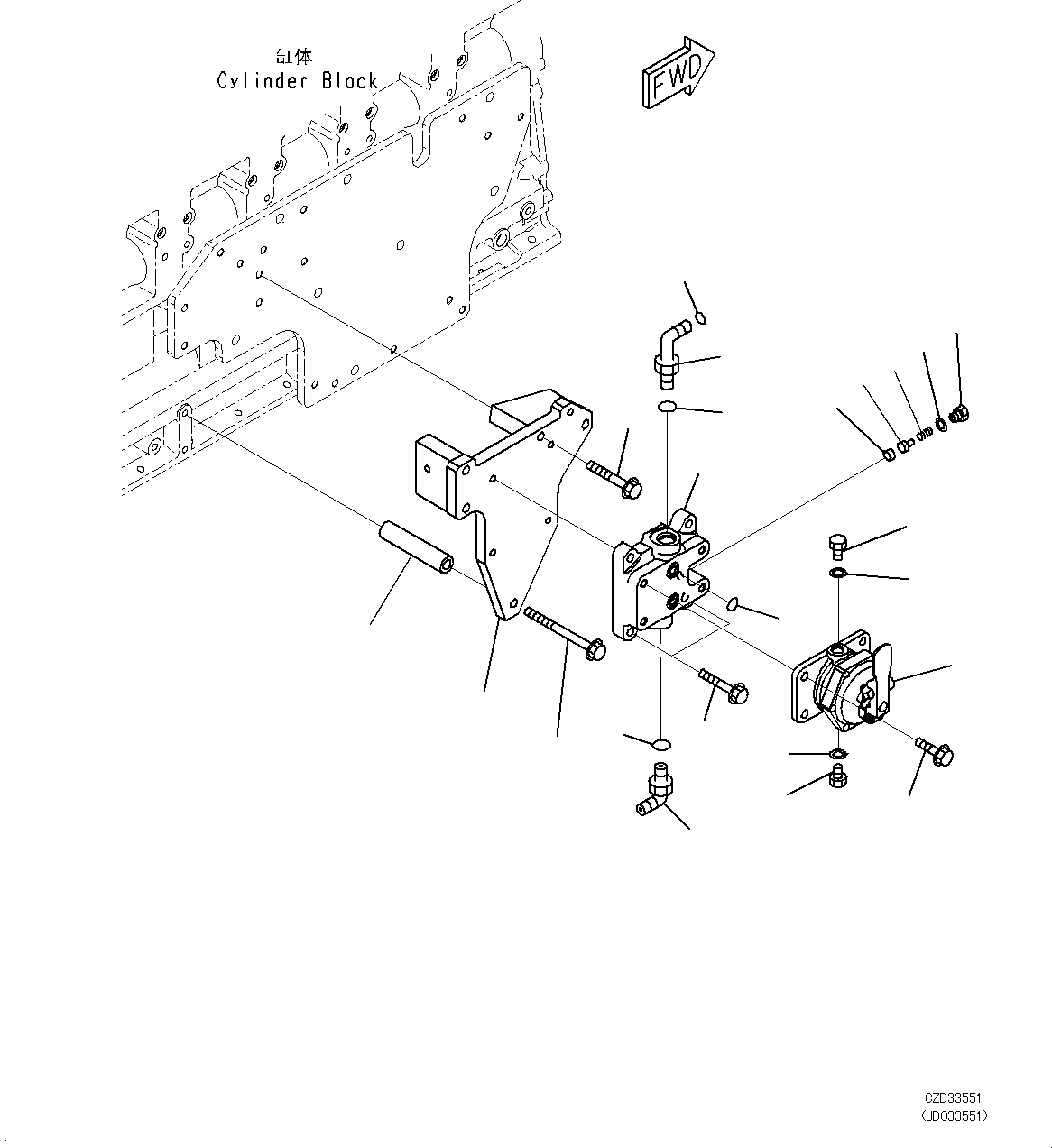 Подкачивающий насос в сборе 6261-71-8241 KOMATSU
