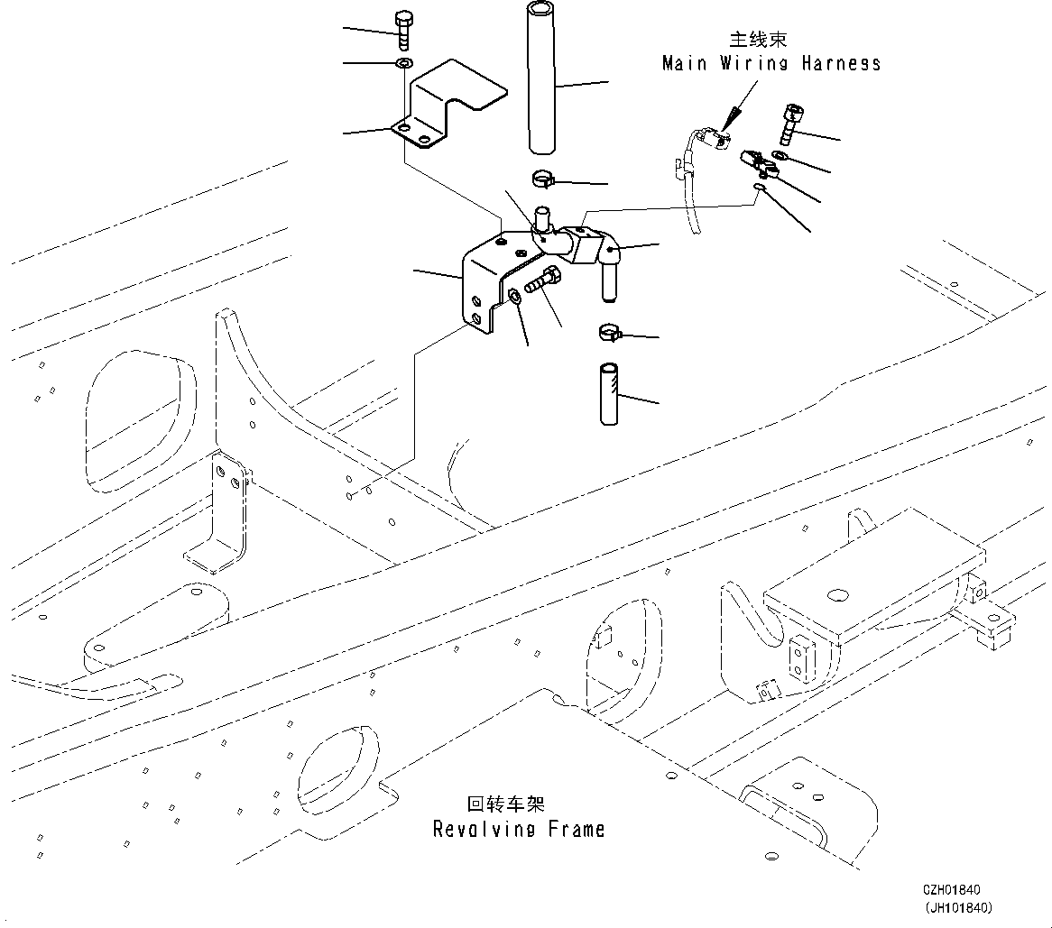 Шланг 07286-01909 KOMATSU