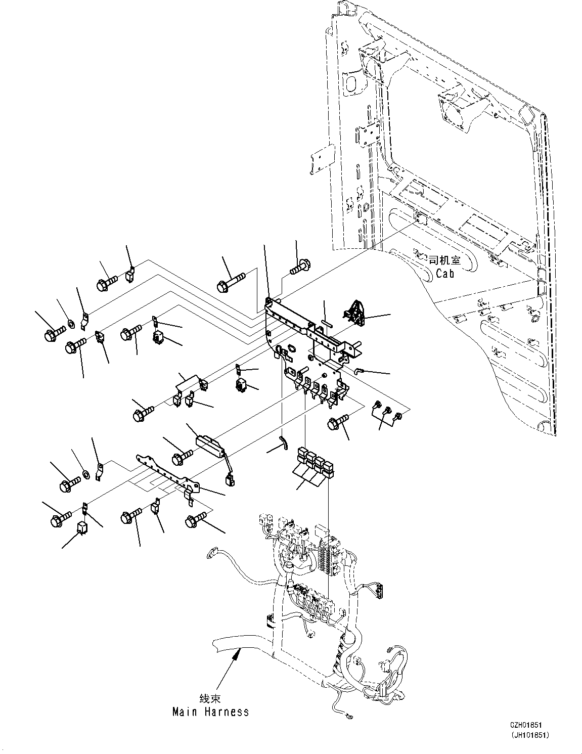 Жгут проводов 2A5-06-28280 KOMATSU