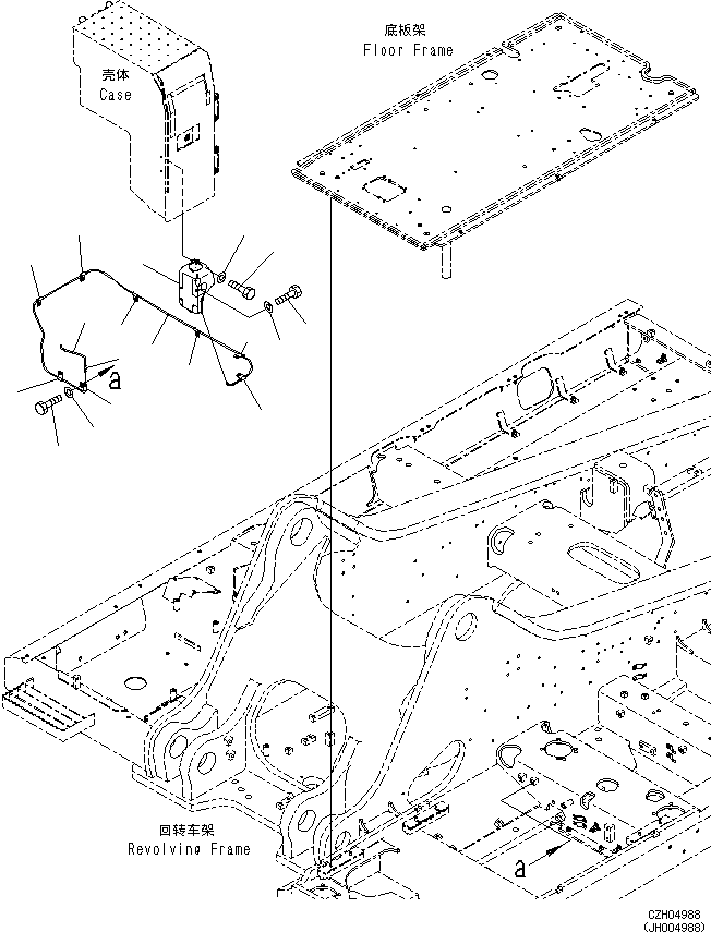 Шланг (кабина, омыватель стекла) (195-979-8540) KOMATSU