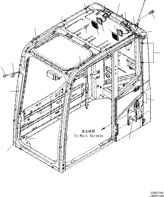 Жгут проводов 2A5-06-12350 KOMATSU