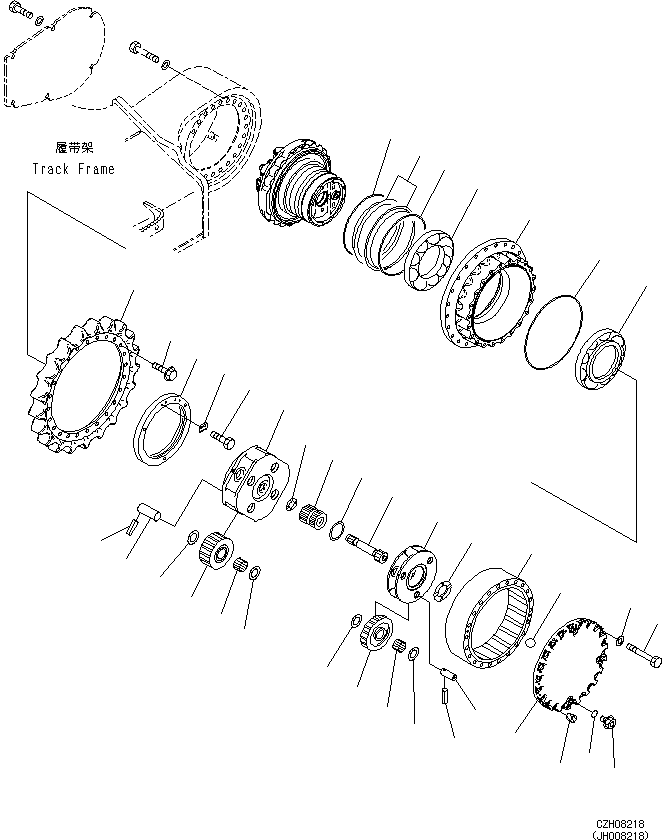 Палец 207-27-72230 KOMATSU
