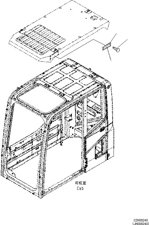 PLATE, NAME, TOP GUARD (LIMITED SUPPLY) 09620-R2211 KOMATSU