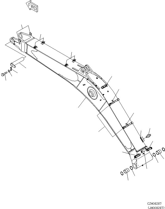 BOOM ASSEMBLY 207-70-D7810 KOMATSU