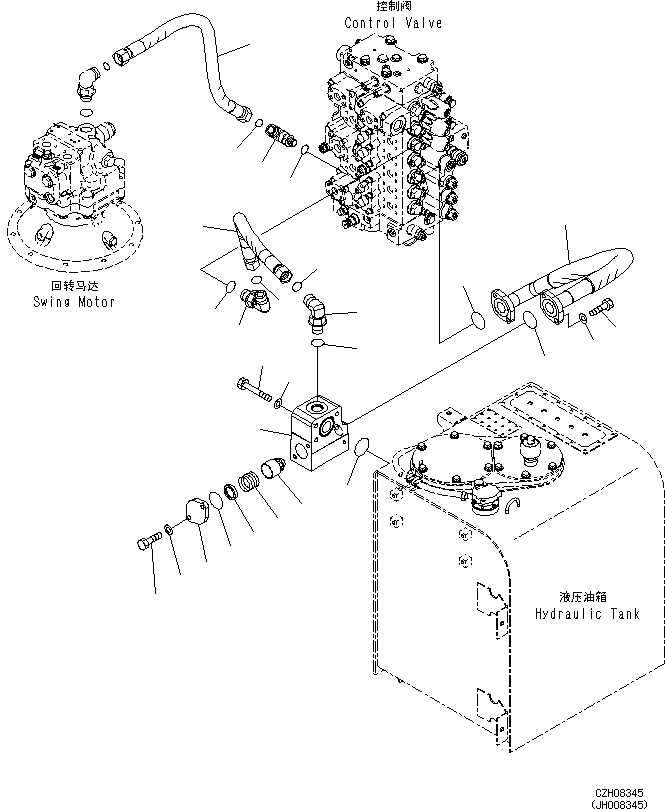 Шланг в сборе 207-62-77140 KOMATSU