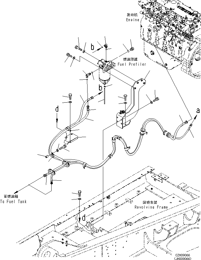 Шланг с торцевым уплотнением 02762-00443 KOMATSU