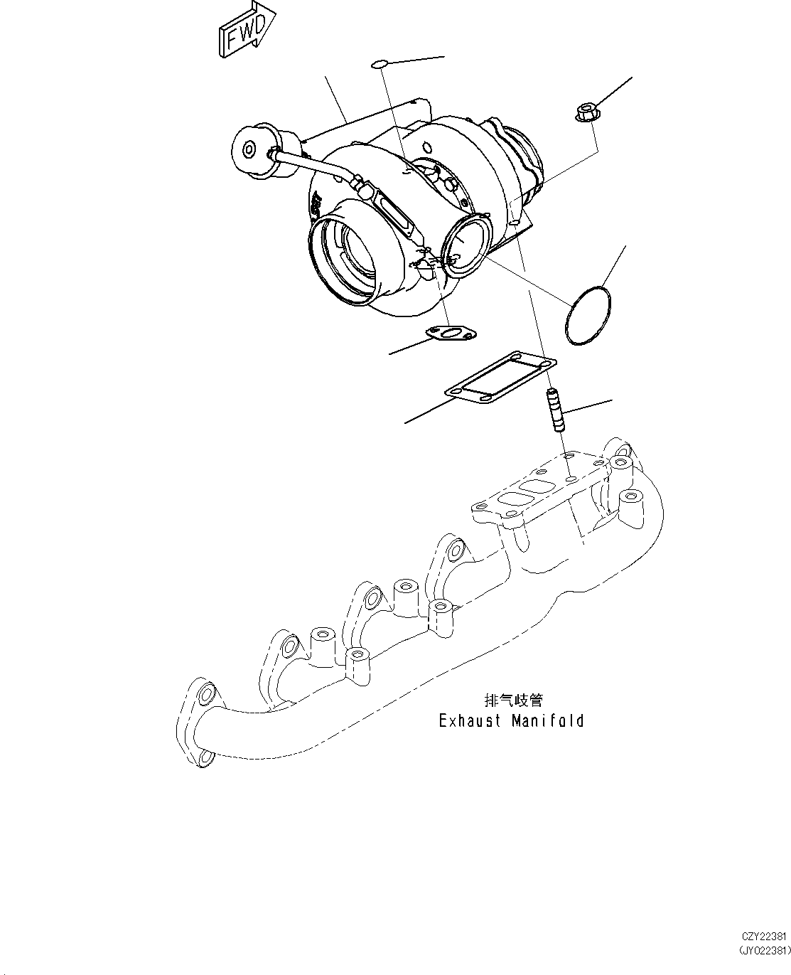 TURBOCHARGER KIT 6754-81-8550 KOMATSU