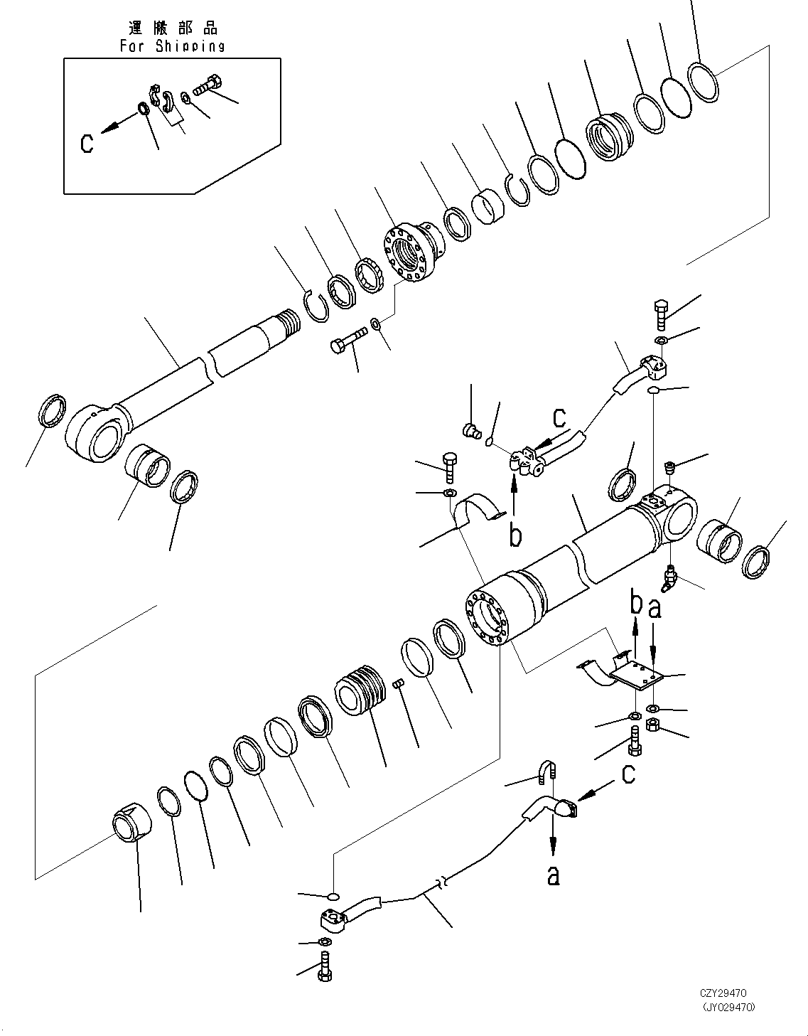 CYLINDER ASSEMBLY,(FINAL COOTING£© 208-63-D9640 KOMATSU