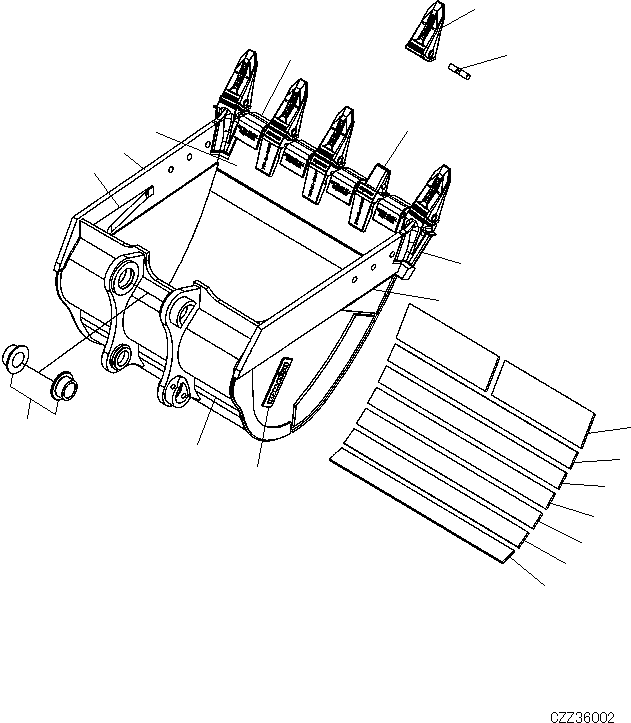 Пластина правая 77B-934-65A2 KOMATSU