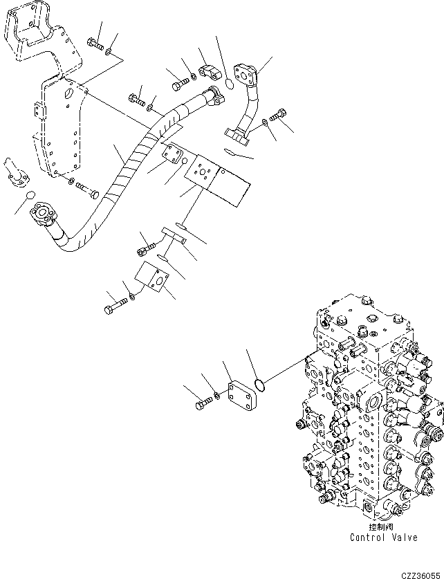 Фланец 207-62-D215A KOMATSU