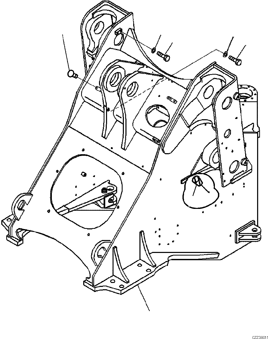FRAME F REWORK 423-877-D550 KOMATSU