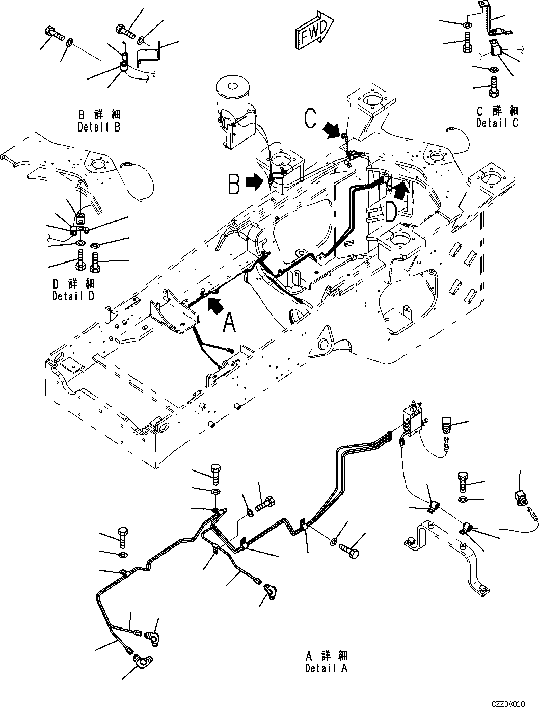 Трубка 423-S95-7791 KOMATSU