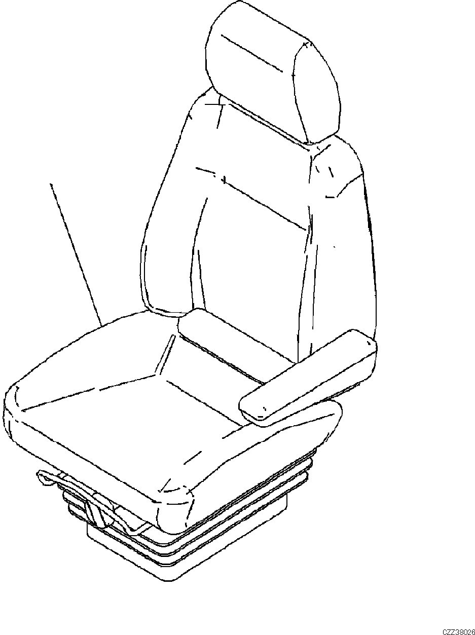 SEAT ASSY 418-57-D1121 KOMATSU