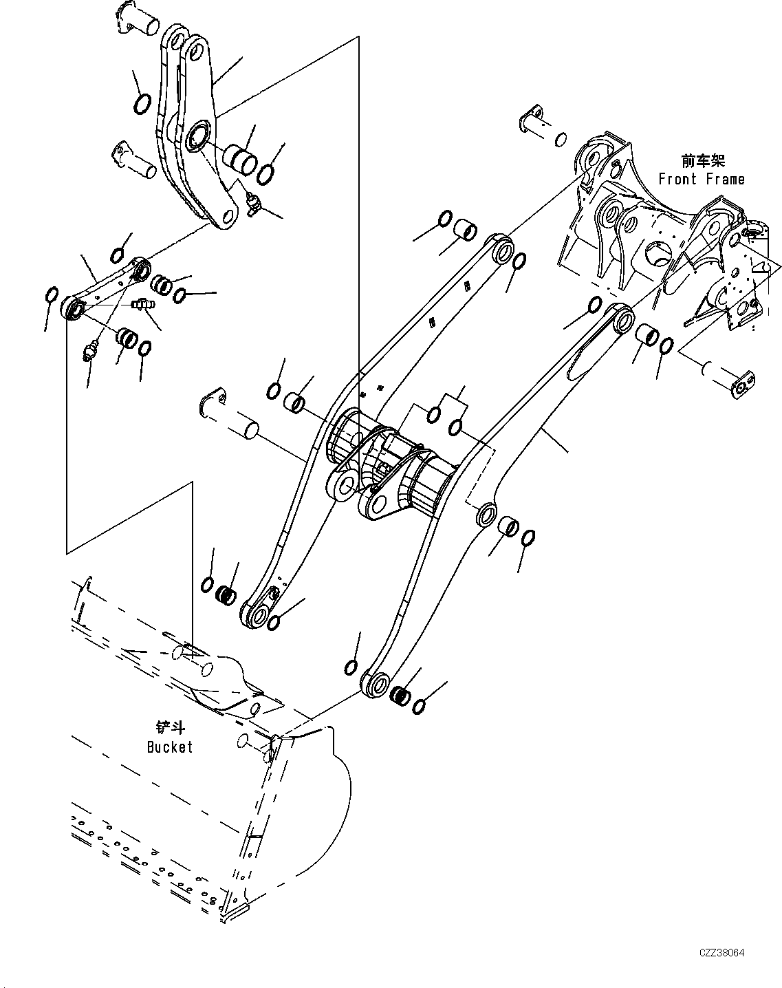 LINK ASSY 423-S95-D300 KOMATSU