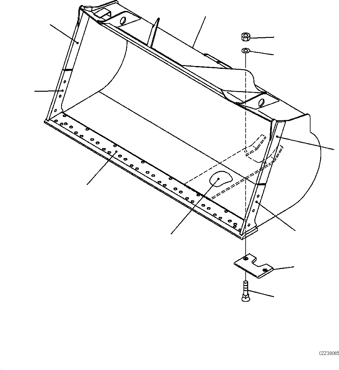 BUCKET ASSY 423-T70-4100 KOMATSU