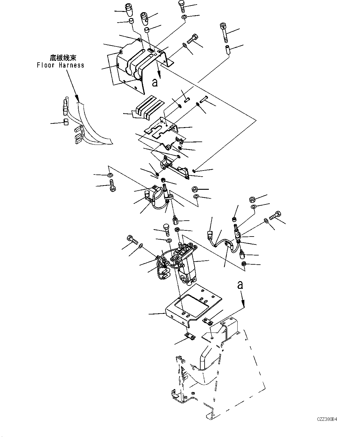 Рычаг в сборе 423-43-48253 KOMATSU