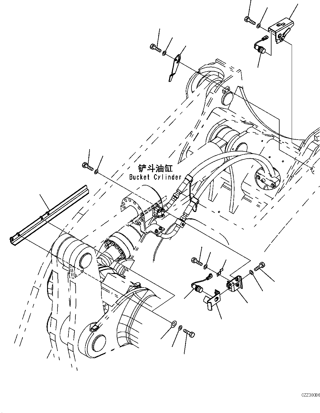 Уголок 423-S14-D910 KOMATSU