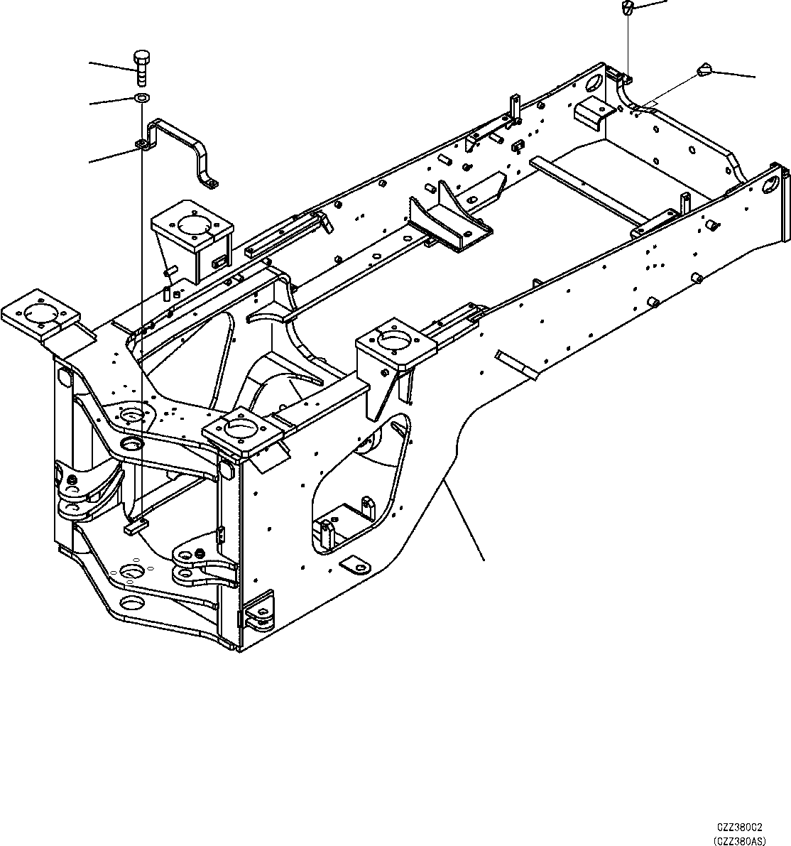 Рама 423-Z13-D332 KOMATSU