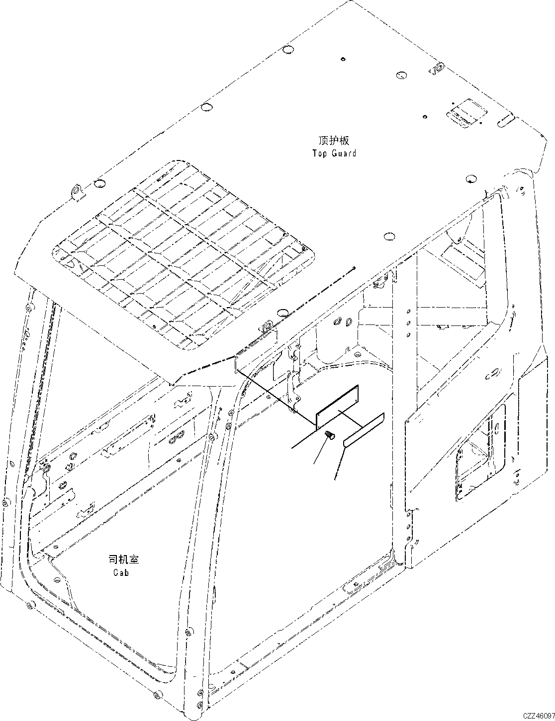 Пластина 09620-R2511 KOMATSU