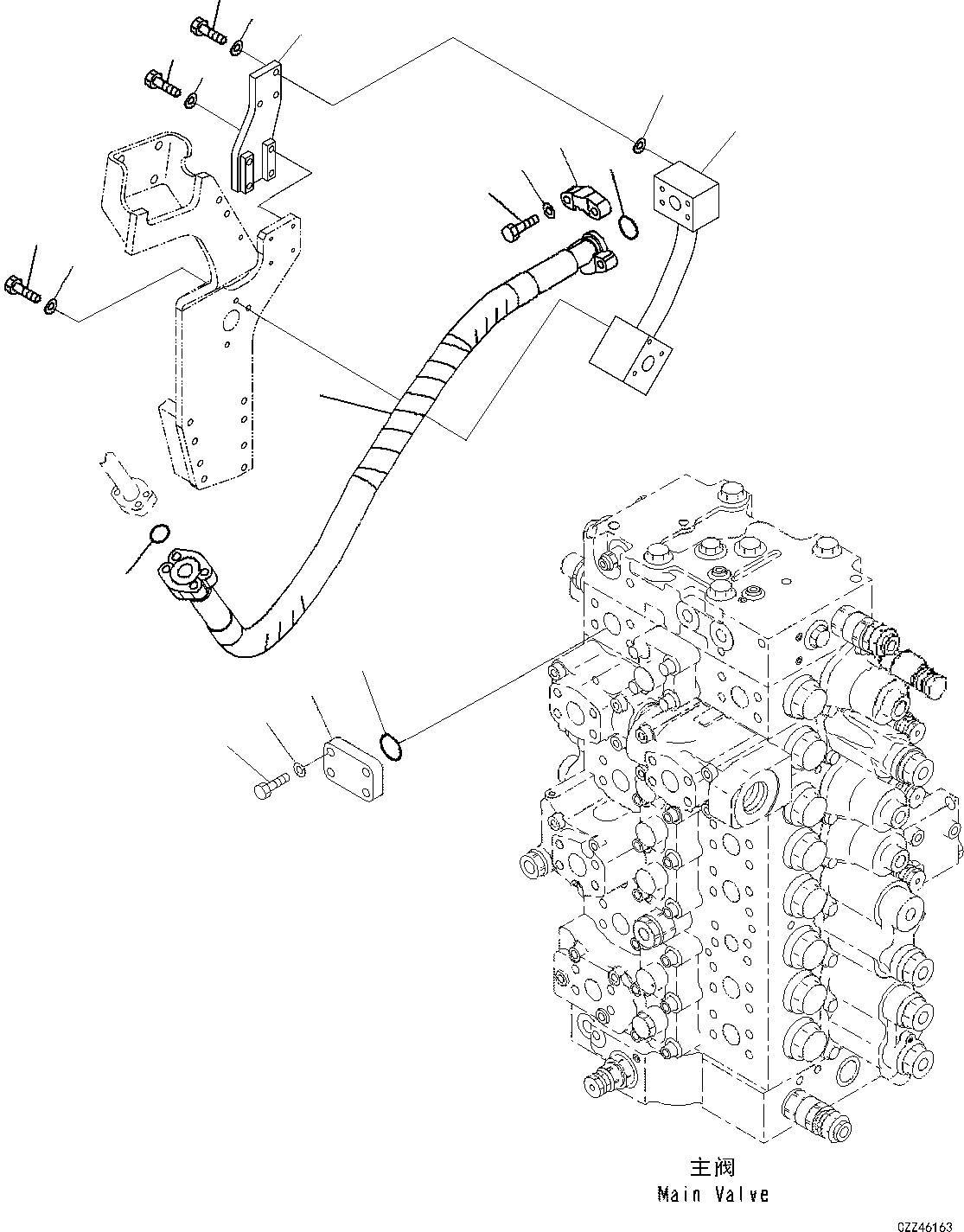 Кронштейн 208-62-D1920 KOMATSU