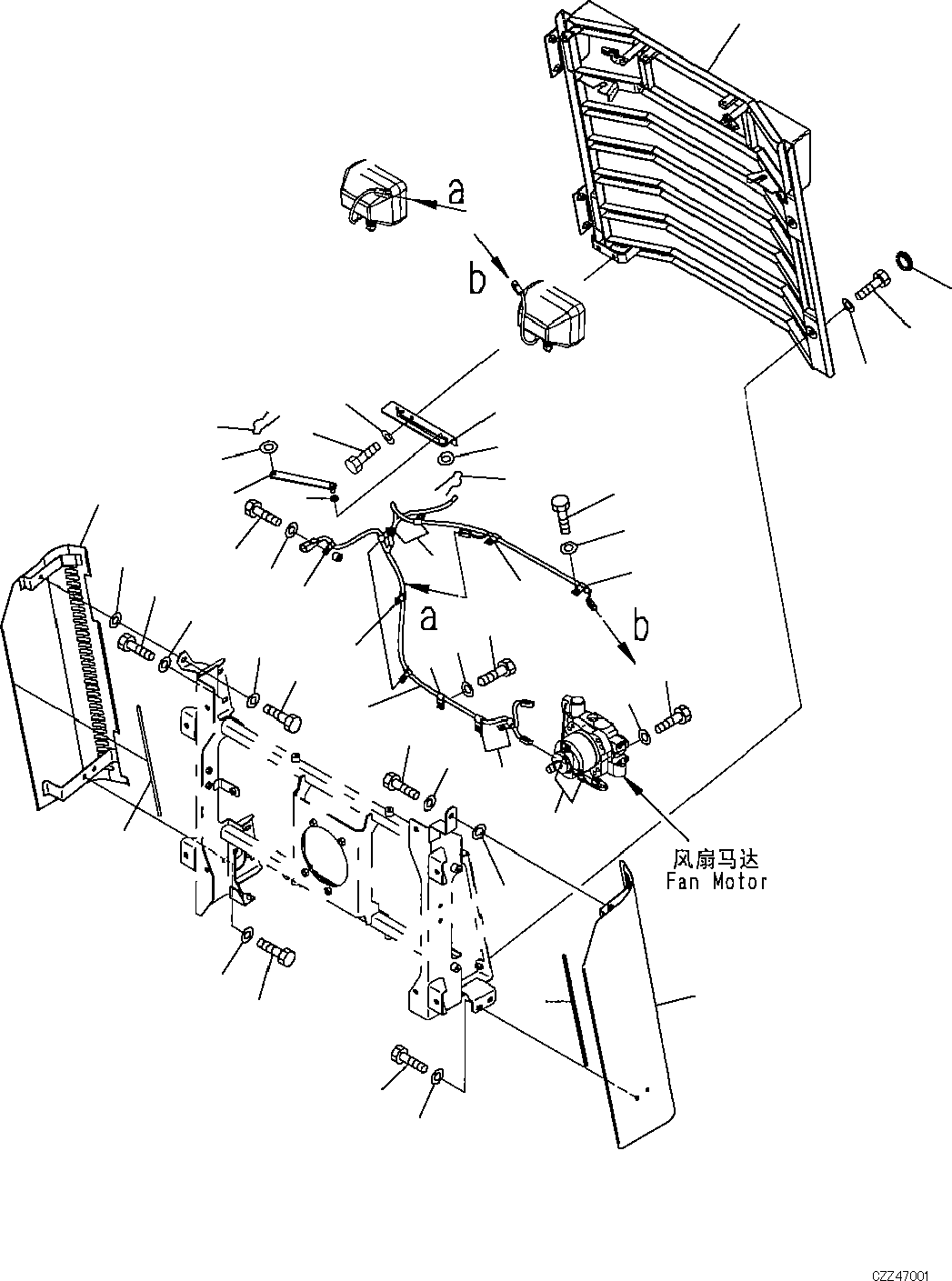 COVER LH 421-54-D1240 KOMATSU