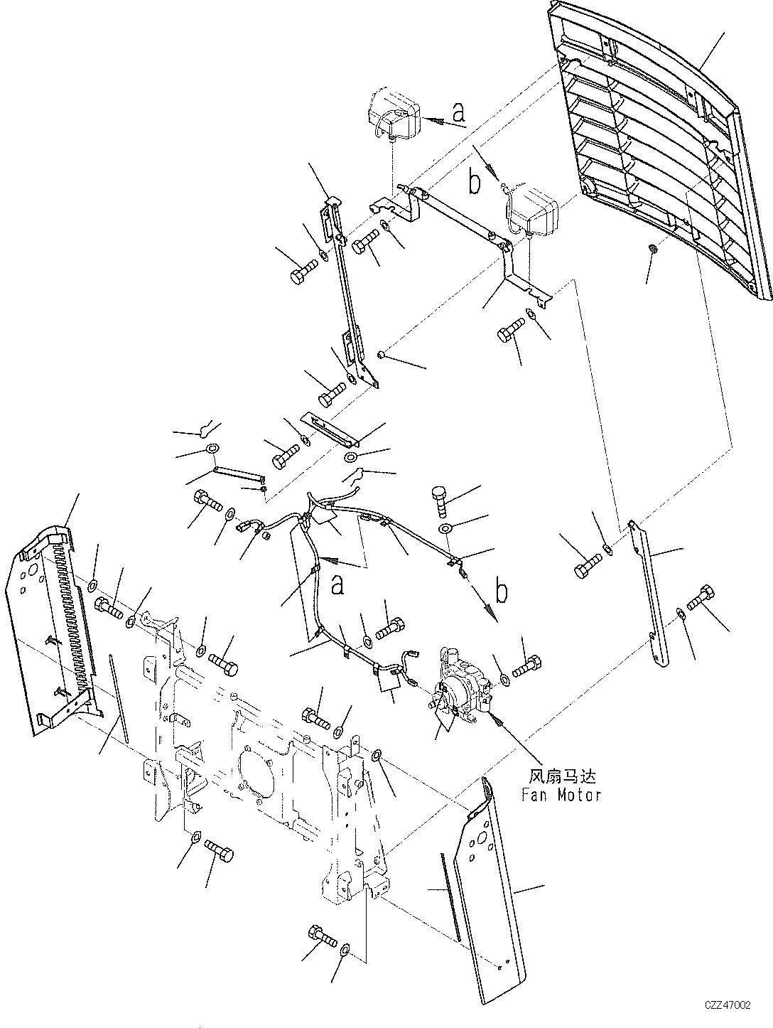 COVER LH 421-54-D2252 KOMATSU