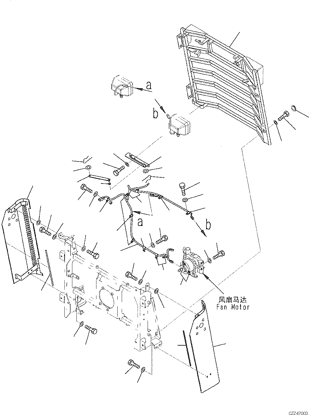 COVER RH 421-54-D1260 KOMATSU
