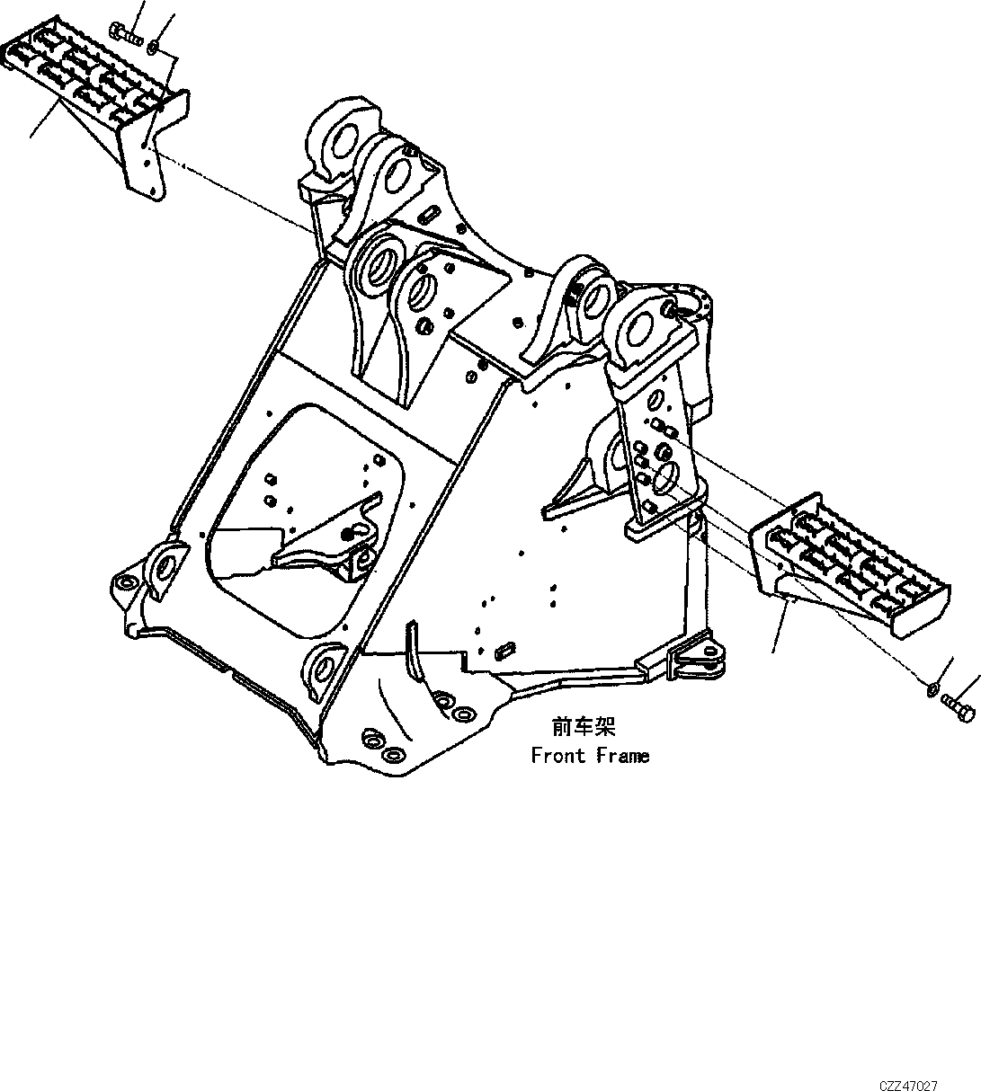 STEP,L.H 421-54-D4420 KOMATSU