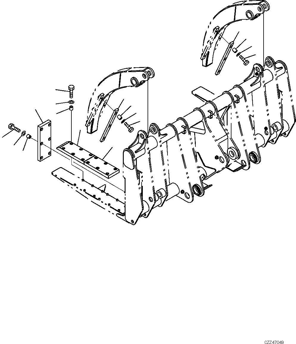 RUBBER CUSHION 421-886-D650 KOMATSU