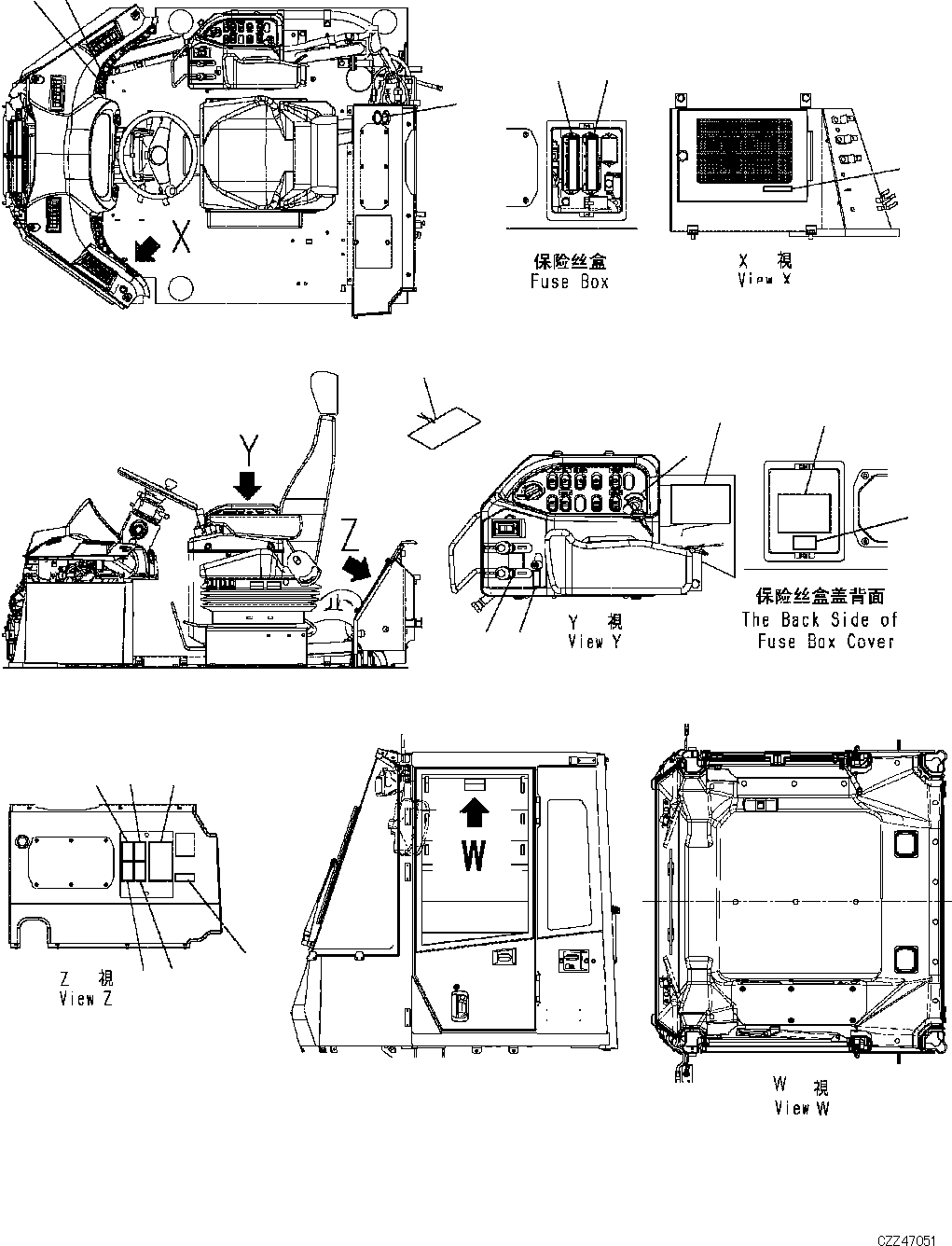 PLATE SAFETY BEFORE MOVING IN REVERSE 09802-39000 KOMATSU