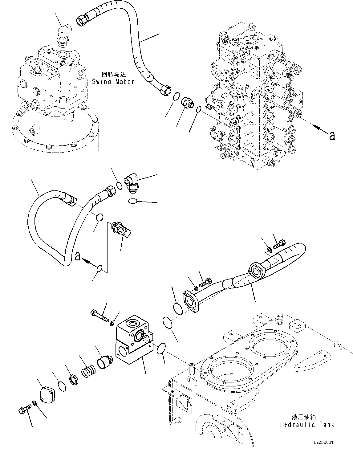 Шланг 2A8-62-12141 KOMATSU