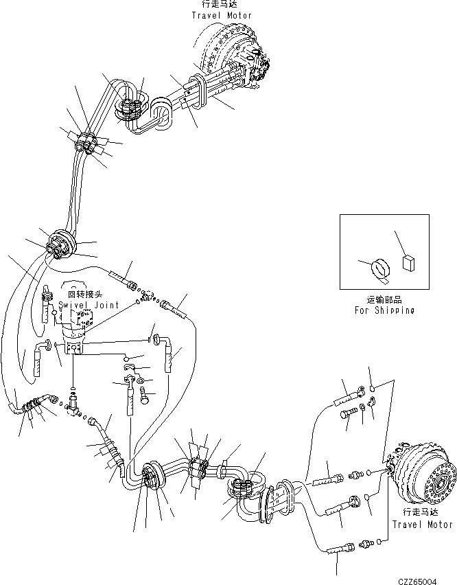 Шланг 21M-62-21580 KOMATSU