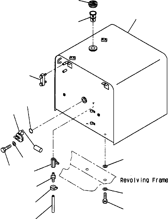 TANK ASSEMBLY, FUEL 207-04-A1110 KOMATSU