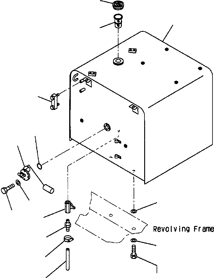 TANK ASSEMBLY, FUEL 207-04-00150 KOMATSU