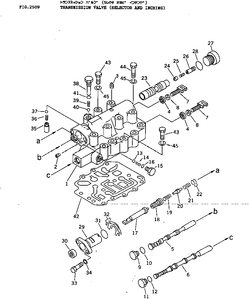 VALVE ASS'Y,SELECTOR AND INCHING 114-15-00530 KOMATSU