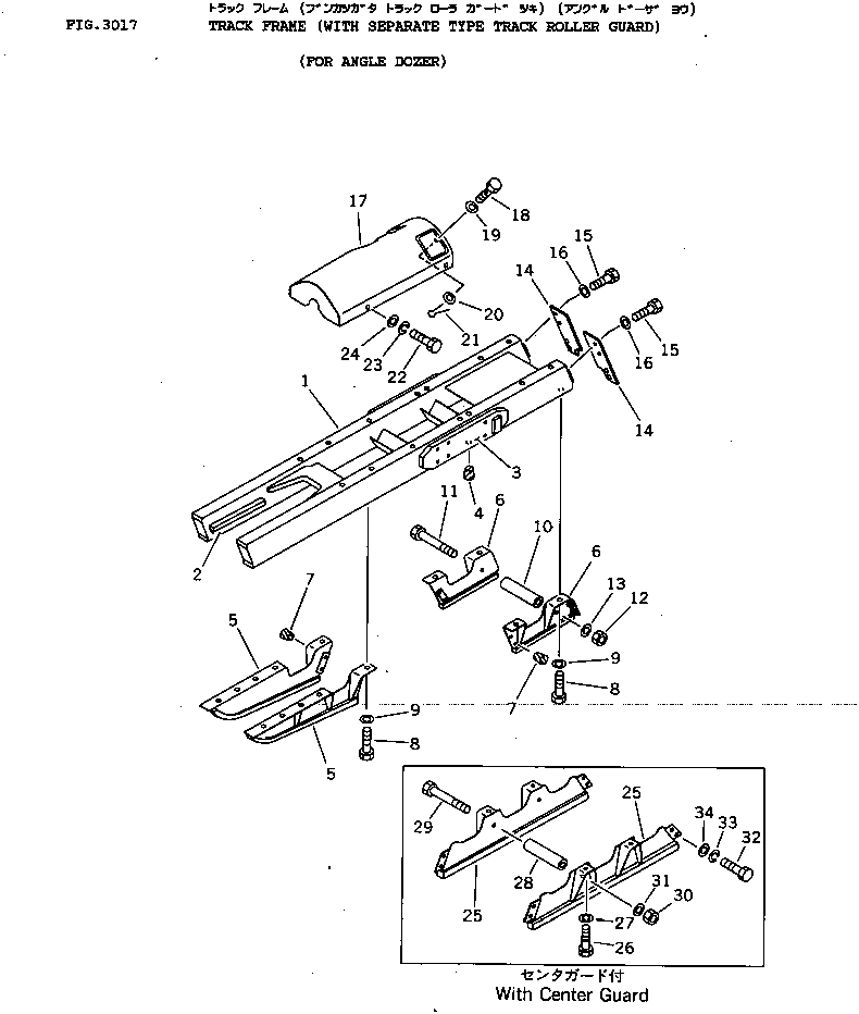 FRAME_TRACK_ L.H. 114-30-49110 KOMATSU