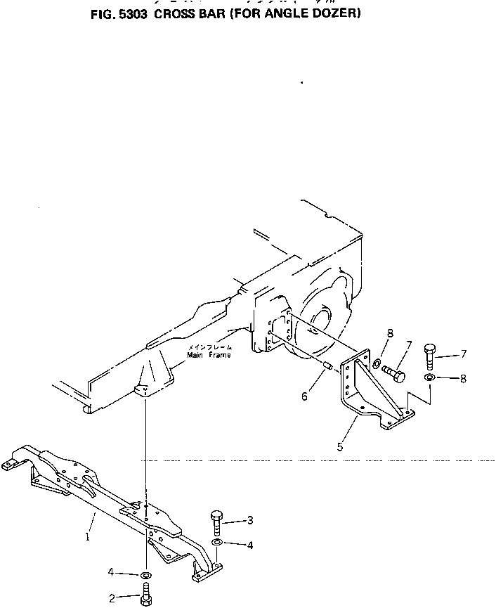 BAR,CROSS 113-50-41110 KOMATSU