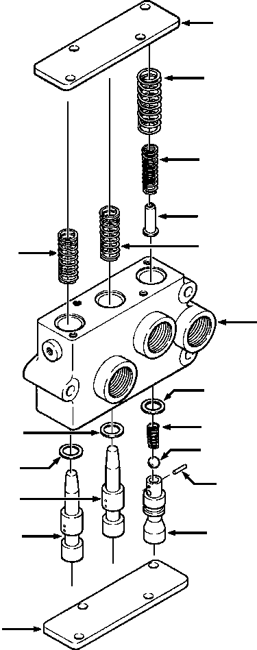 SPOOL ASSY, MAIN (662 287 C92) KOMATSU