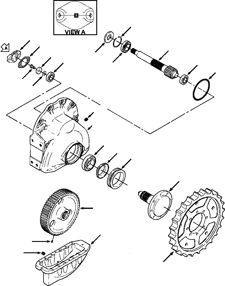 Комплект уплотнений 1208 980 H91 KOMATSU