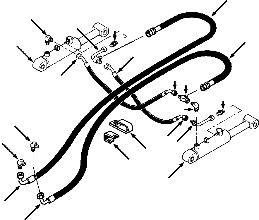 RIPPER PIPING (1281 350 H91) KOMATSU